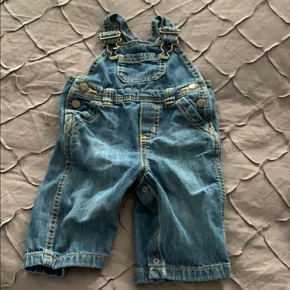 Boys 3-6month old navy overalls